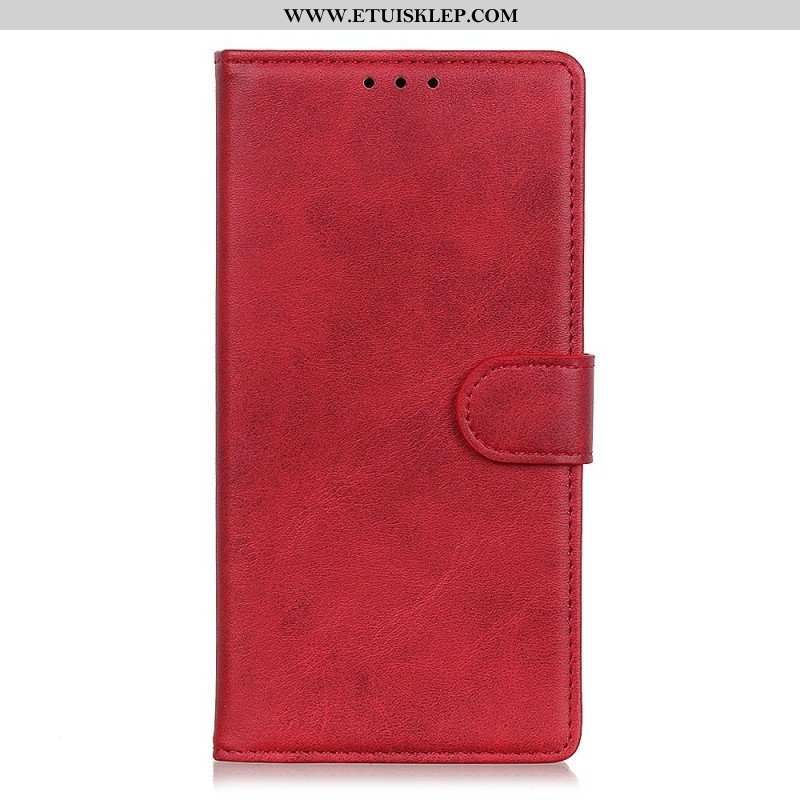 Etui Folio do Xiaomi Redmi Note 12 4G Matowa Sztuczna Skóra